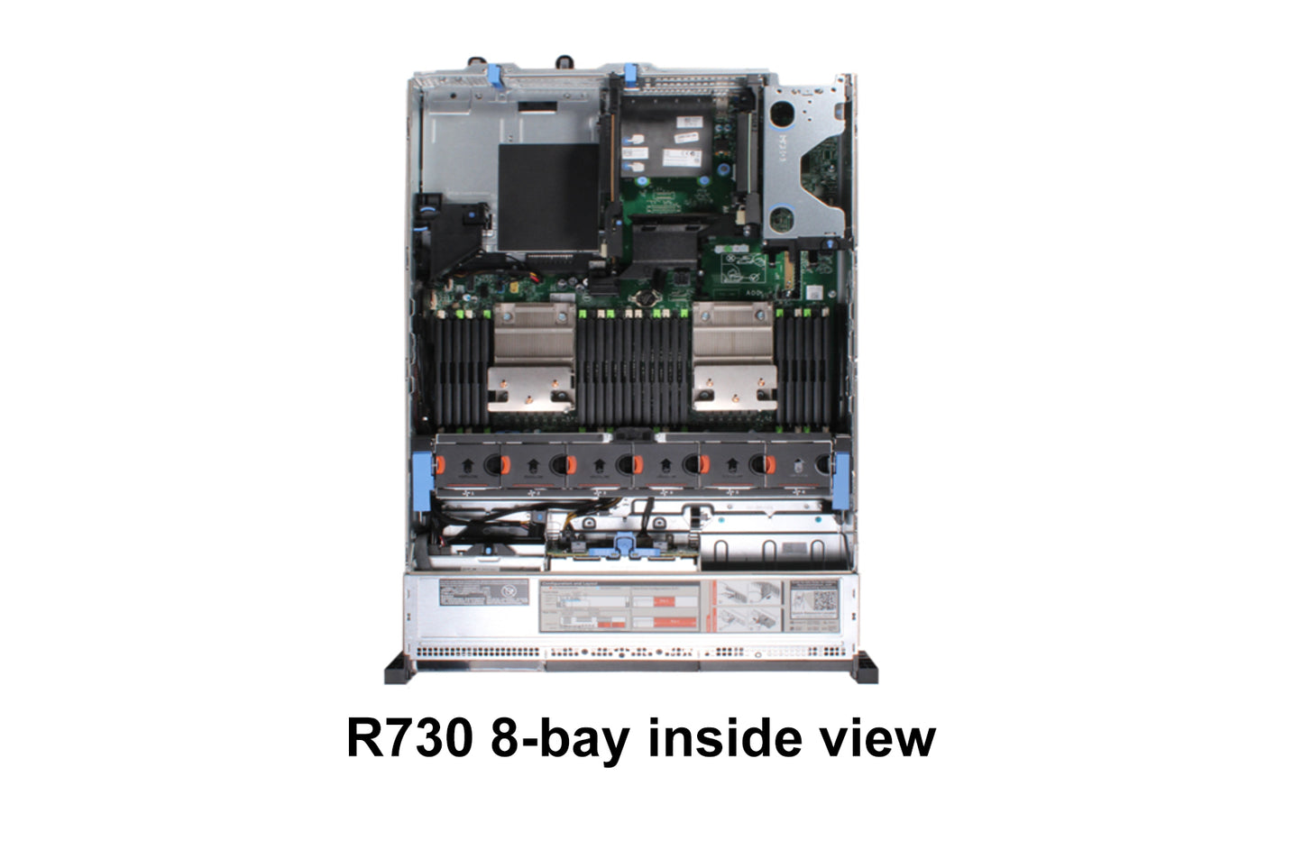 Serveur PowerEdge R730 8 baies 2,5" 2U monté en rack remis à neuf